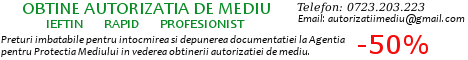 Autorizatii mediu